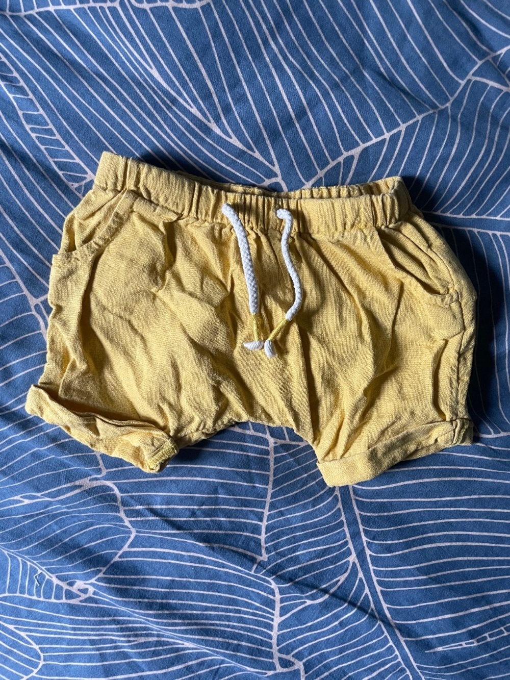 Linen Blend Baby Shorts